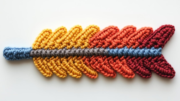 Close-up of colorful embroidery stitches